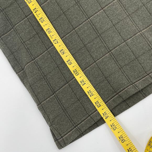 Arrow Men's Polo Sweater, Relaxed Fit, Green Plaid, Size M Casual Comfortable - Picture 6 of 9